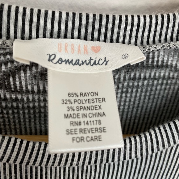 Urban Romantics • Neutral Pinstriped Buttoned Long Sleeve Shirt - Picture 4 of 13